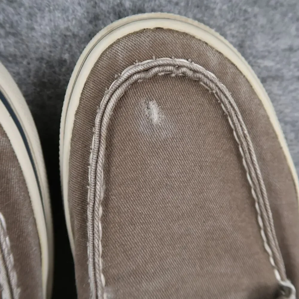 Sperry Boat Shoes Mens 9.5 Halyard 2 Eye Sneakers Canvas Moc Casual Round Toe